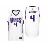 Men Sacramento Kings #4 Arron Afflalo Home White New Swingman Jersey