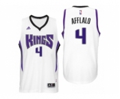 Men Sacramento Kings #4 Arron Afflalo Home White New Swingman Jersey