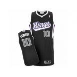 Men's Adidas Sacramento Kings #10 Ty Lawson Authentic Black Alternate NBA Jersey