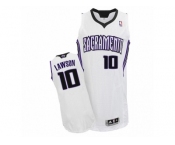 Men's Adidas Sacramento Kings #10 Ty Lawson Authentic White Home NBA Jersey