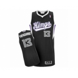 Men's Adidas Sacramento Kings #13 Georgios Papagiannis Authentic Black Alternate NBA Jersey