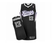 Men's Adidas Sacramento Kings #13 Georgios Papagiannis Authentic Black Alternate NBA Jersey