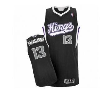 Men's Adidas Sacramento Kings #13 Georgios Papagiannis Authentic Black Alternate NBA Jersey