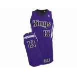 Men's Adidas Sacramento Kings #13 Georgios Papagiannis Authentic Purple Road NBA Jersey