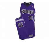 Men's Adidas Sacramento Kings #13 Georgios Papagiannis Authentic Purple Road NBA Jersey