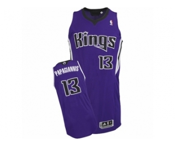 Men's Adidas Sacramento Kings #13 Georgios Papagiannis Authentic Purple Road NBA Jersey