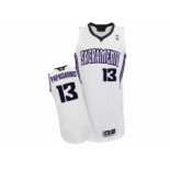 Men's Adidas Sacramento Kings #13 Georgios Papagiannis Authentic White Home NBA Jersey