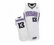 Men's Adidas Sacramento Kings #13 Georgios Papagiannis Authentic White Home NBA Jersey