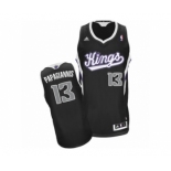 Men's Adidas Sacramento Kings #13 Georgios Papagiannis Swingman Black Alternate NBA Jersey