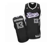 Men's Adidas Sacramento Kings #13 Georgios Papagiannis Swingman Black Alternate NBA Jersey