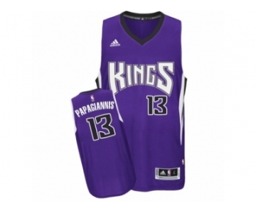 Men's Adidas Sacramento Kings #13 Georgios Papagiannis Swingman Purple Road NBA Jersey