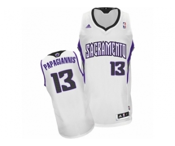 Men's Adidas Sacramento Kings #13 Georgios Papagiannis Swingman White Home NBA Jersey