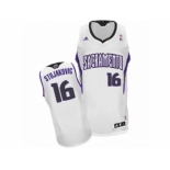 Men's Adidas Sacramento Kings #16 Peja Stojakovic Swingman White Home NBA Jersey