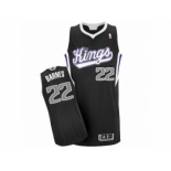 Men's Adidas Sacramento Kings #22 Matt Barnes Authentic Black Alternate NBA Jersey