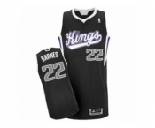 Men's Adidas Sacramento Kings #22 Matt Barnes Authentic Black Alternate NBA Jersey