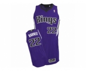 Men's Adidas Sacramento Kings #22 Matt Barnes Authentic Purple Road NBA Jersey