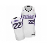 Men's Adidas Sacramento Kings #22 Matt Barnes Swingman White Home NBA Jersey