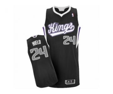 Men's Adidas Sacramento Kings #24 Buddy Hield Authentic Black Alternate NBA Jersey