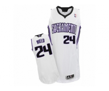 Men's Adidas Sacramento Kings #24 Buddy Hield Authentic White Home NBA Jersey