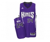 Men's Adidas Sacramento Kings #24 Buddy Hield Swingman Purple Road NBA Jersey