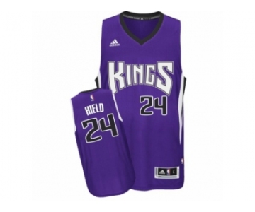 Men's Adidas Sacramento Kings #24 Buddy Hield Swingman Purple Road NBA Jersey