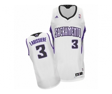 Men's Adidas Sacramento Kings #3 Skal Labissiere Swingman White Home NBA Jersey