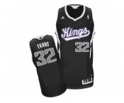 Men's Adidas Sacramento Kings #32 Tyreke Evans Swingman Black Alternate NBA Jersey