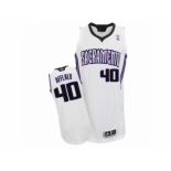 Men's Adidas Sacramento Kings #40 Arron Afflalo Authentic White Home NBA Jersey