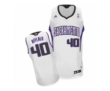 Men's Adidas Sacramento Kings #40 Arron Afflalo Swingman White Home NBA Jersey