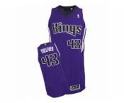 Men's Adidas Sacramento Kings #43 Anthony Tolliver Authentic Purple Road NBA Jersey