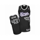 Men's Adidas Sacramento Kings #43 Anthony Tolliver Swingman Black Alternate NBA Jersey