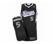 Men's Adidas Sacramento Kings #5 Malachi Richardson Swingman Black Alternate NBA Jersey