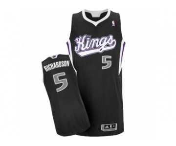 Men's Adidas Sacramento Kings #5 Malachi Richardson Swingman Black Alternate NBA Jersey