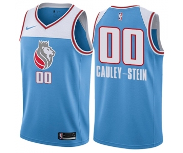 Men's Nike Sacramento Kings #00 Willie Cauley-Stein Swingman Blue NBA Jersey - City Edition