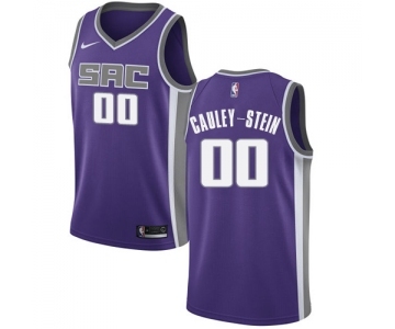 Men's Nike Sacramento Kings #00 Willie Cauley-Stein Swingman Purple Road NBA Jersey - Icon Edition