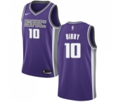 Men's Nike Sacramento Kings #10 Mike Bibby Authentic Purple Road NBA Jersey - Icon Edition