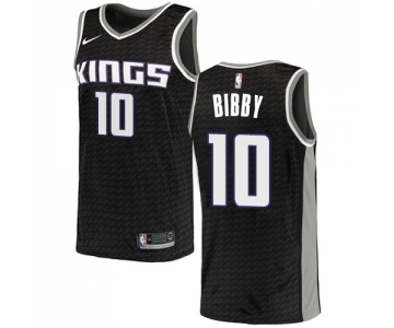 Men's Nike Sacramento Kings #10 Mike Bibby Swingman Black NBA Jersey Statement Edition