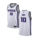 Men's Nike Sacramento Kings #10 Mike Bibby Swingman White NBA Jersey - Association Edition