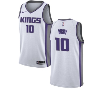 Men's Nike Sacramento Kings #10 Mike Bibby Swingman White NBA Jersey - Association Edition