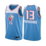 Men's Nike Sacramento Kings #13 Georgios Papagiannis Swingman Blue NBA Jersey - City Edition