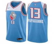 Men's Nike Sacramento Kings #13 Georgios Papagiannis Swingman Blue NBA Jersey - City Edition