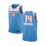 Men's Nike Sacramento Kings #14 Oscar Robertson Swingman Blue NBA Jersey - 2018-19 City Edition