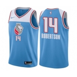 Men's Nike Sacramento Kings #14 Oscar Robertson Swingman Blue NBA Jersey - City Edition