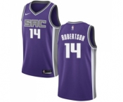 Men's Nike Sacramento Kings #14 Oscar Robertson Swingman Purple Road NBA Jersey - Icon Edition