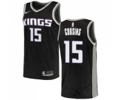 Men's Nike Sacramento Kings #15 DeMarcus Cousins Authentic Black NBA Jersey Statement Edition