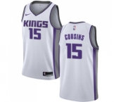 Men's Nike Sacramento Kings #15 DeMarcus Cousins Authentic White NBA Jersey - Association Edition