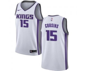 Men's Nike Sacramento Kings #15 DeMarcus Cousins Authentic White NBA Jersey - Association Edition