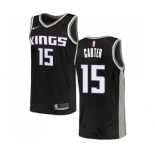 Men's Nike Sacramento Kings #15 Vince Carter Authentic Black NBA Jersey Statement Edition