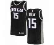 Men's Nike Sacramento Kings #15 Vince Carter Authentic Black NBA Jersey Statement Edition