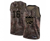 Men's Nike Sacramento Kings #16 Peja Stojakovic Swingman Camo Realtree Collection NBA Jersey